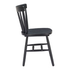 Zuo Tyce Dining Chair - Black - Set of 2-Dimensions: 19.1" L x 20.1" W x 32.3" H
