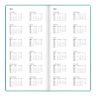 Letts 2026 Woodland Week-to-View Planner with Embossed Cover - 6-7/8" x 3-1/8" - Green - Multilingual -Ribbon page marker / bookmark