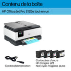 HP - Imprimante tout-en-un OfficeJet Pro 8125e avec 3 mois d'encre instantanée-Cette imprimante est conçue pour ne fonctionner qu’avec des cartouches dotées de puces ou de circuits HP d’origine et bloquera les cartouches qui utilisent des puces ou des circuits autres que ceux de HP. Des mises à jour périodiques du micrologiciel maintiendront l’efficacité de ces mesures.