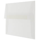 JAM Paper - Enveloppes d'invitation A7 en vélin translucide - 5,25 po x 7,25 po - Transparent - 25/paquet (2851295)-Taille : A7 (5,25 x 7,25 pouces)