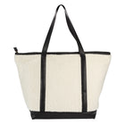 Gry Mattr - Sac fourre-tout en cuir végétalien et en sherpa-22 larg. x 15 haut. x 6 prof. (po)