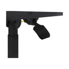 Seville Classics 25.6" W airLIFT Pneumatic Tilting Mobile Desk Cart - Black-Features four 1.5” caster wheels two locking