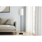 Monarch Specialties - Luminaire - 62 po H Lampadaire - Métal Noir - Abat-Jour Ivoire / Crème - Contemporain-Une chaîne de traction pratique pour un mécanisme d'allumage et d'extinction facile permet d'accueillir une seule ampoule jusqu'à 100 W (non incluse) pour éclairer facilement un espace et créer une ambiance accueillante