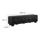 Modway Sonnet 69" Low Profile TV Stand - Black-TV Stand for TVs Up to 76 Inches