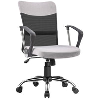 Vinsetto Ergonomic Home Office Chair with Armrests and Mesh Backrest-Take a break and stretch out with a tilt function