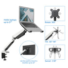 ShoppingAll SA-GM212U+D15 Adjustable Laptop Mount Stand for Laptops Up to 17" - White-6