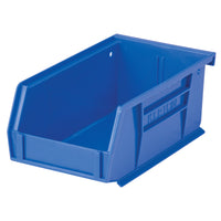 Kleton Stack & Hang Bin - 4-1/8" W x 3" H x 7-3/8" D - Blue-Designed to hang from bin racks, panels, rails and carts