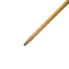Globe Commercial Products 1 1/8" x 54" Tapered Lacq Wood Handle - 12 Pack-Sanded for smooth a finish