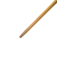 Globe Commercial Products 1 1/8" x 54" Tapered Lacq Wood Handle - 12 Pack-Sanded for smooth a finish