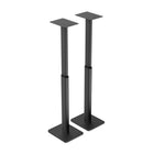 Kanto Height Adjustable Bookshelf Speaker Stands - Black-5.9" W x 7.9" D (15 x 20 cm) top plate with 4 holes for direct mounting