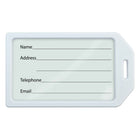 Beslayn - Étiquettes de bagages robustes avec boucles en plastique - Housse de protection et inserts inclus - Blanc - Paquet de 20-Couleur vive pour une identification et reconnaissance faciles de vos bagages