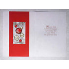Rosedale General Christmas Greeting Cards/Envelopes - 5-1/2" x 8" - Christmas Ornaments - 12 Pack-Printed on premium uncoated paper