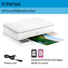 HP Envy 6155e All-in-One Printer with Bonus 3 months Instant Ink-HP App: Print, scan, copy, or fax right from your smartphone with the easiest-to-use print app