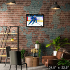 Jonathan Tanner Miller Vancouver Canucks - Framed Canvas - 31" x 22"-Officially licensed by the NHL and NHLPA