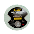 Scotch Mount Indoor Double-Sided Mounting Tape Mega Roll - 0.75 in W x 350 in L-Easy-to-apply design with no mess left behind