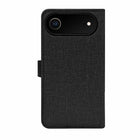 Blu Element Folio 2-in-1 Case for iPhone 17 Air - Black-Premium hand-stitched semi-soft feel material