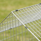 PawHut Metal Chicken Coop Small Animal Cage - 71" L x 29.5" W x 29.5" H - Black H-Tight metal mesh limits squeezing through, safer for chicks and rabbits