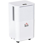 HOMCOM 1260 sq. Ft Portable Quiet Dehumidifier with 3 Modes - White-Powerful moisture removal (up to 21pint/day dehumidification), 4pint water tank