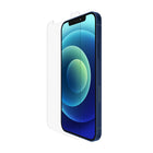 Belkin - Protecteur d’écran Belkin pour iPhone 12/iPhone 12 Pro en verre trempé traité antimicrobien - transparent-Défense avancée contre les rayures et les cognements: Notre protection d’écran en verre trempé offre une protection à plusieurs niveaux et est testée de manière minutieuse au sujet de la résistance aux dommages profonds causés par des chutes et des cognements occasionnels. Nous la soumettons également à des tests rigoureux qui nous permettent d’affirmer que votre écran est bien protégé contre l