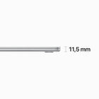 Apple - 15,3 po Portatif MacBook Air, M2, SSD 256 Go, Mémoire unifiée 8 Go, Argent, Anglais-Neural Engine 16 cœurs pour l’apprentissage machine avancé