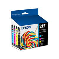 Epson T212 Ink Cartridge Combo Pack - Standard Capacity - Black/Colour CMY-Sharp text and brilliant colour for high-quality results, fast-drying ink