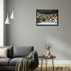 Boston Bruins 2011 Stanley Cup - Framed Canvas - 31" x 22"-Ready to hang - arrives fully assembled