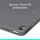 Logitech Combo Touch iPad Air 11" (M2/M3/M4) /iPad Air 5th gen Keyboard Case - Oxford Grey - English-Secure, form-fit protection: The uniquely sturdy, yet lightweight iPad keyboard case keeps your iPad safe from scuffs and scratches, so you can take it anywhere with total peace of mind 