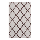Modway Marja Moroccan Trellis Area Rug - 5 ft W x 8 ft L - Brown/Grey-Moroccan Trellis Area Rug