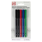 TRU RED Permanent Markers - Ultra Fine Tip - Assorted - 5 Pack-Bold assorted colors make your signs or notes easy to read at a distance