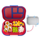 Bentgo Kids Chill Lunch Box - Red-Keeps Lunches Cool: No need to buy extra ice packs - the removable ice pack keeps food cool longer