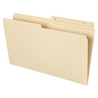 Staples Recycled Manila File Folders - Legal Size - 100 Pack-Contains 10% recycled fiber and at least 10% post-consumer fiber