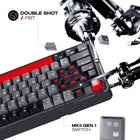 Cybeart Nighthawk 75 TKL Tri-Mode Wireless RGB Gaming Keyboard - Black-4000 mAh battery delivers 266 hours with RGB lights off and 22 hours with RGB lights on