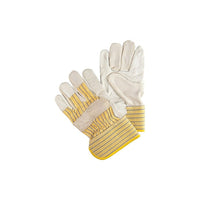 Zenith Safety Standard Quality Fitters Gloves, Large, Grain Cowhide Palm, 24 Pack-Cuff Material: Rubberized