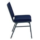 Flash Furniture HERCULES Series Heavy Duty Stack Chair - Navy Blue Dot Fabric-Navy Blue Patterned Fabric Upholstery