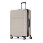 Bugatti Lisbon Large Hardside Luggage - Latte-Our suitcases feature a signature lined interior, complete with a dividing panel and tightening straps, ensuring your belongings stay secure