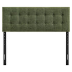 Modway Emily Fabric Upholstered Full Size Headboard - Foliage-Seven Mounting Positions