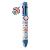 Pep Rally 8 Colour Ballpoint Pen - 0.7 mm - Secret Garden-8-in-1 multicolour ballpoint pen with 0.7mm ink