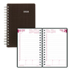 Brownline 2026 DuraFlex Daily/Monthly Planner - 8" x 5" - Black - English-12-Month Planner, January 2026 to December 2026