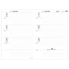 Quo Vadis Texthebdo Weekly Planner - August to July - 16 cm W x 24 cm H - Club Assorted Colours - French-Detachable booklet