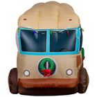 GEMMY Airblown Inflatable Christmas National Lampoon's Christmas Vacation RV Scene with Logo and LEDs - 48" x 90"-Self-inflates in seconds