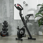 Soozier Foldable Exercise Bike with 8-Level Adjustable Magnetic Resistance-8-level magnetic resistance system and 7-level adjustable seat height to match your own pace