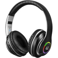 Adesso Xtream P500 Bluetooth Stereo Headphones with Mic - Foldable - Noise Reduction - Black-Bluetooth Wireless Headphones for stable, high-quality audio streaming up to 30 feet