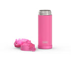 Thermos FUNtainer Bottle - 470ml - Neon Pink -Carry handle with soft touch grip folds down when not in use