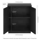 Hudson&Canal Alston 28"W Accent Cabinet - Black Grain-8