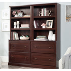 Sauder Bookcase with Drawers - Select Cherry-Dimensions: 29" W x 16-1/8" D x 69-3/4" H