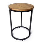 My Home My Living - Ensemble de 2 supports à plantes rustiques en bois et métal - Marron-Capacité de poids : 7 lb pour la petite taille , 10 lb pour la grande taille
