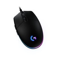 Logitech G203 LightSync RGB Gaming Mouse - Black-Step up to gaming grade with 8,000 DPI optical sensor with zero filtering and smoothing for improved control and precision over standard computer mice with G203 wired mouse
