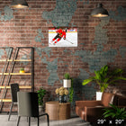 Patrick Kane Blackhawks Red Skating - Framed Canvas - 29" x 20"-Officially licensed by the NHL and NHLPA