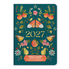 Orange Circle Studio Fruit & Flora Monthly Pocket Planner - 4.5" x 6.5" - Assorted Colours - English-Features Monthly spreads and notes pages