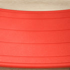 Qaba 32.3" Balance Board, Ended Preschool Learning Montessori Waldorf Toy - Red-It fits into the interior of any room 